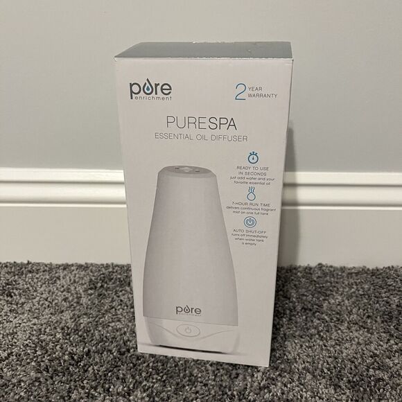 Pure Enrichment PureSpa Essential Oil Diffuser Color Changing Mood Light NEW - Picture 3 of 7